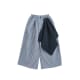checked blue pants